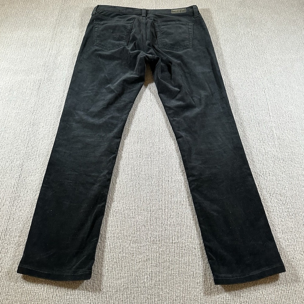 AG Adriano Goldschmied Jeans Womens 29 Black Premiere Skinny Straight Corduroy - Picture 5 of 10